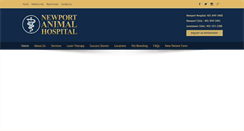 Desktop Screenshot of newportanimalhospital.com